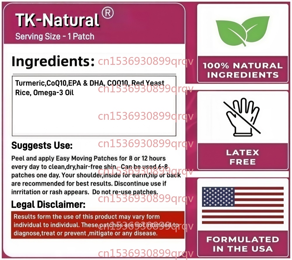 30 Omega-3 transdermale pleist - Coq10 Patch Eye recensie en prijs
